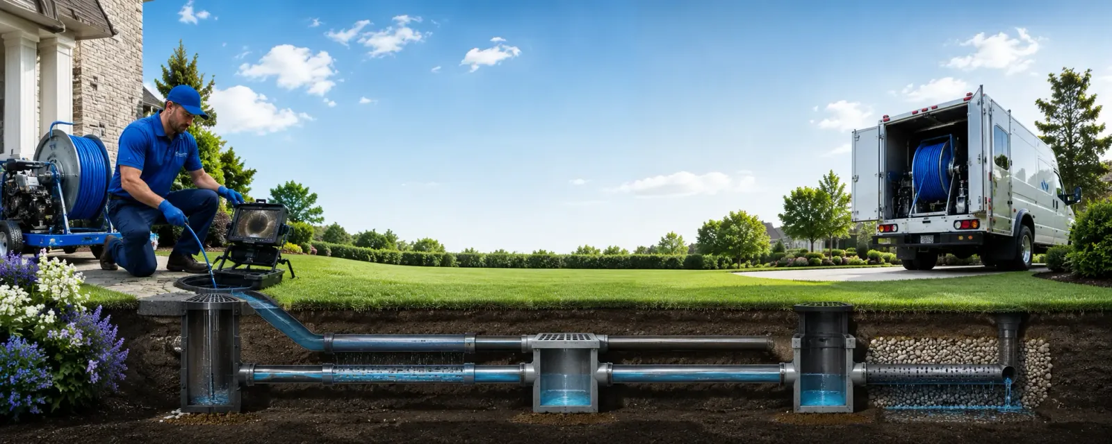 Outdoor drain cleaning information for Newcomb, MD